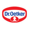 Dr. Oetker Logo mit charakteristischem roten Oval und blauer Schrift